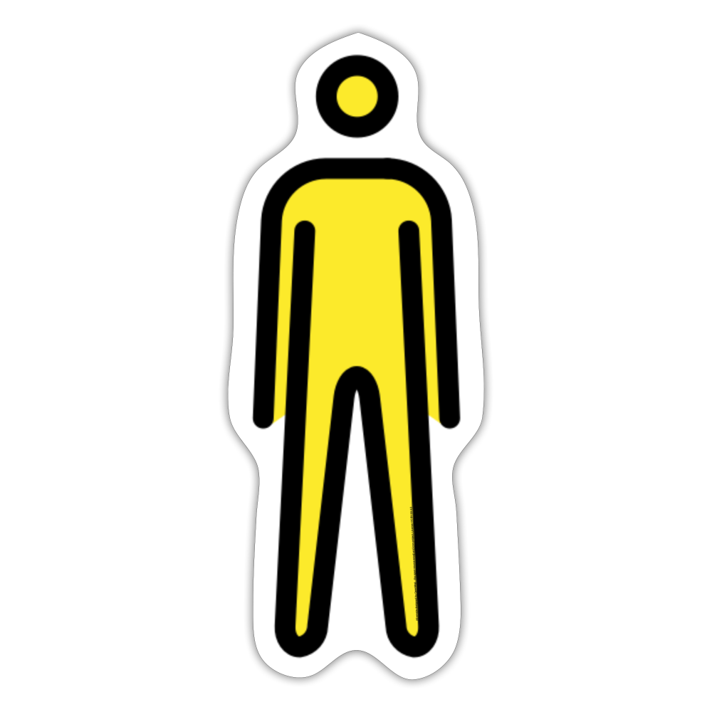 Person Standing Moji Sticker - Emoji.Express - white matte