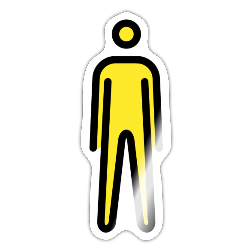 Person Standing Moji Sticker - Emoji.Express - white glossy