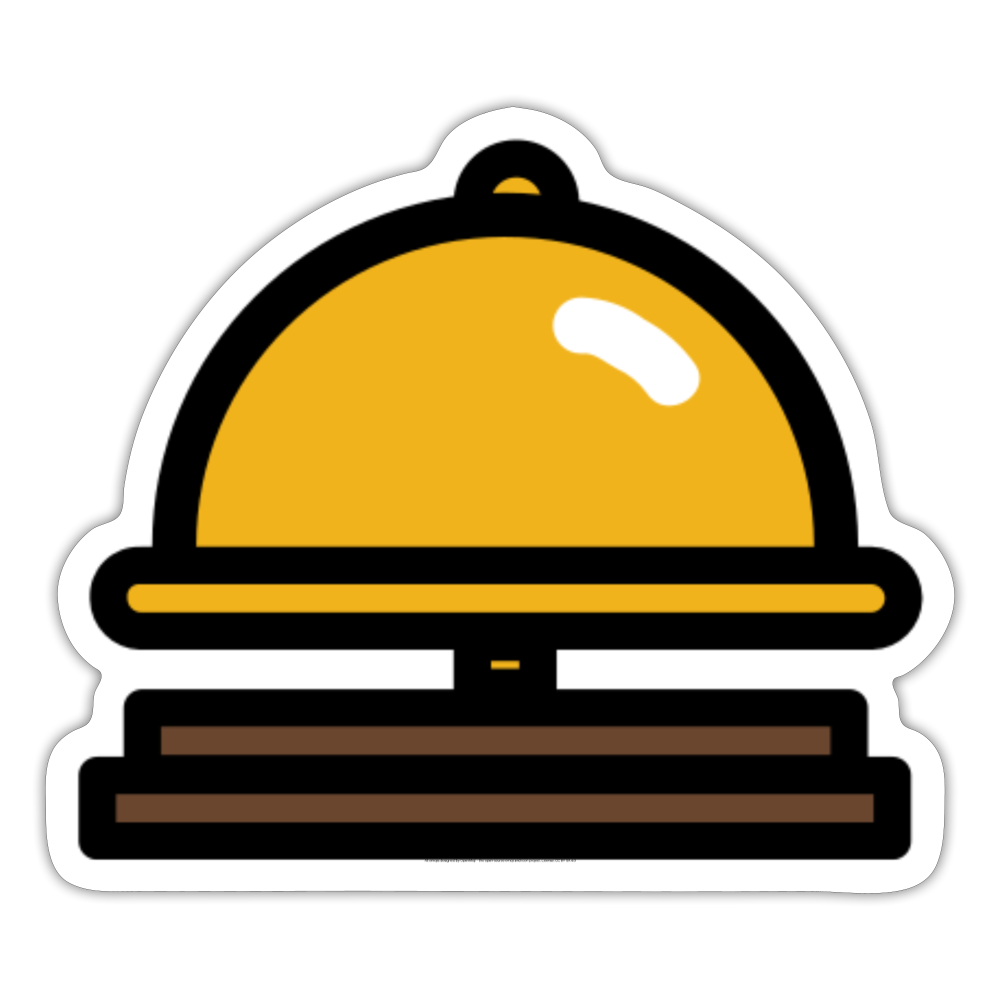 Bellhop Bell Moji Sticker - Emoji.Express - white matte