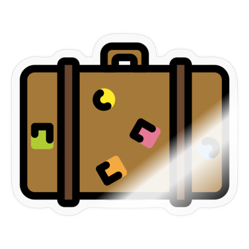 Luggage Moji Sticker - Emoji.Express - transparent glossy