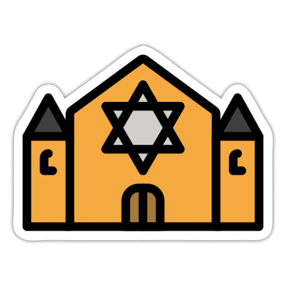 Synagogue Moji Sticker - Emoji.Express - white matte