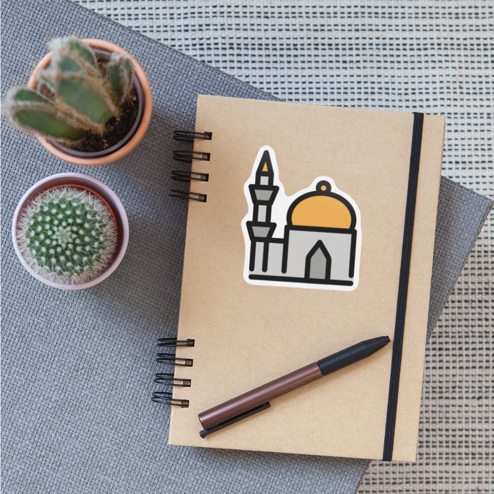 Mosque Moji Sticker - Emoji.Express - white matte