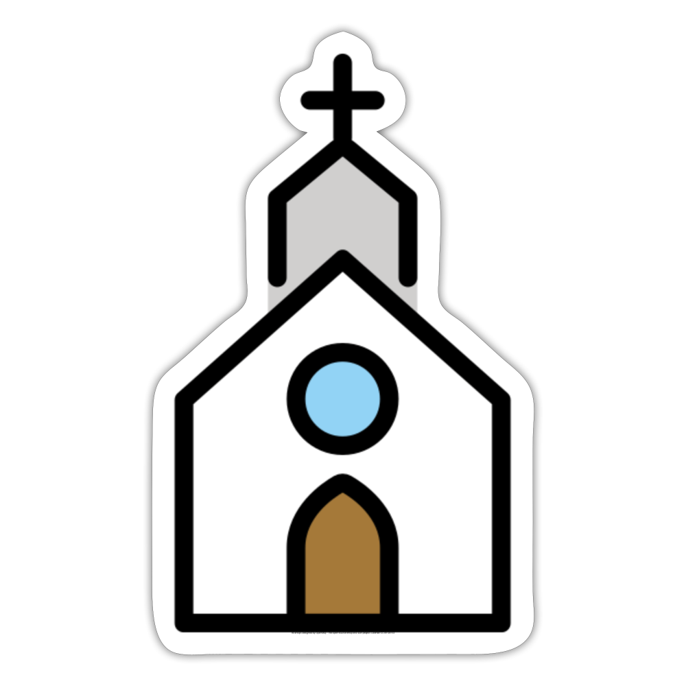 Church Moji Sticker - Emoji.Express - white matte