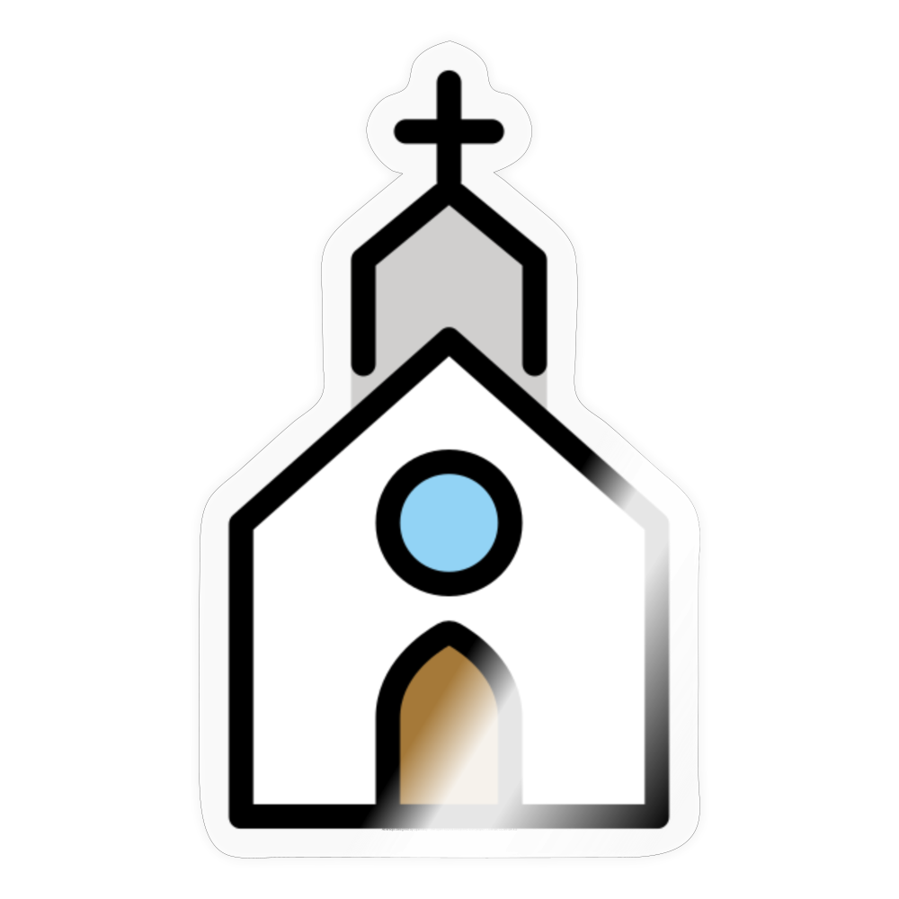 Church Moji Sticker - Emoji.Express - transparent glossy
