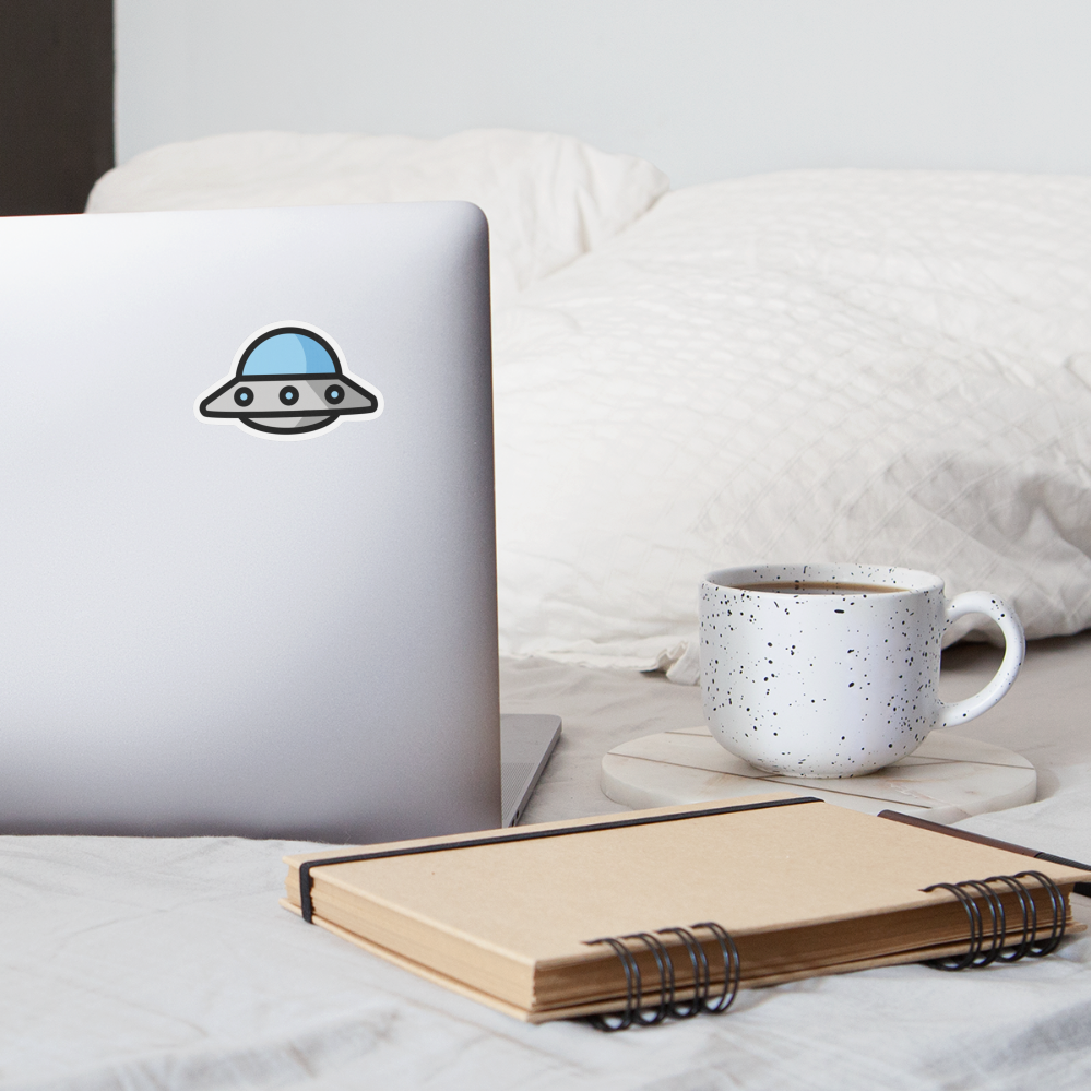 Flying Saucer Moji Sticker - Emoji.Express - white matte