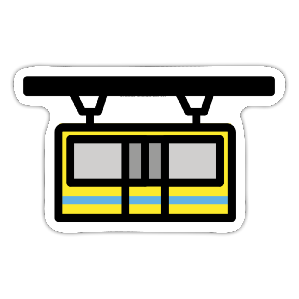 Suspension Railway Moji Sticker - Emoji.Express - white matte