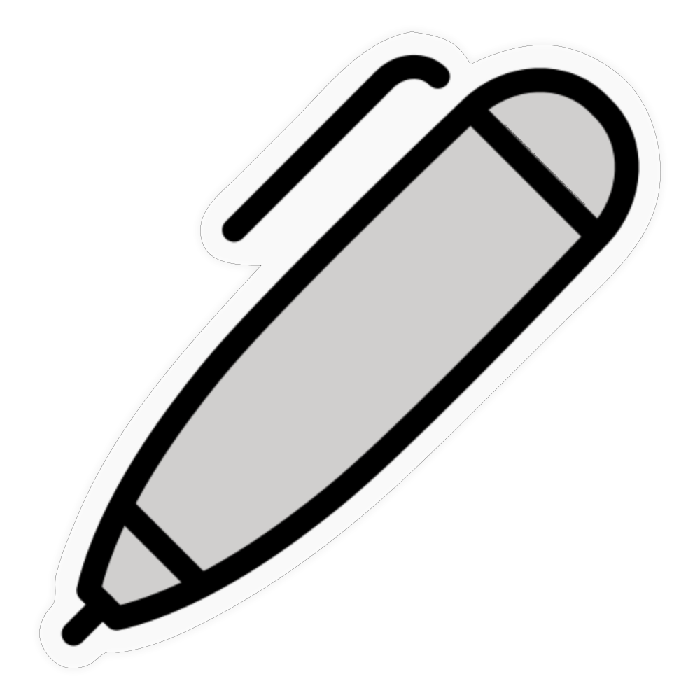 Pen Moji Sticker - Emoji.Express - transparent glossy