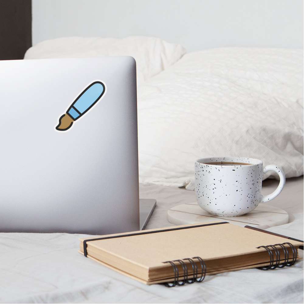 Paintbrush Moji Sticker - Emoji.Express - white matte