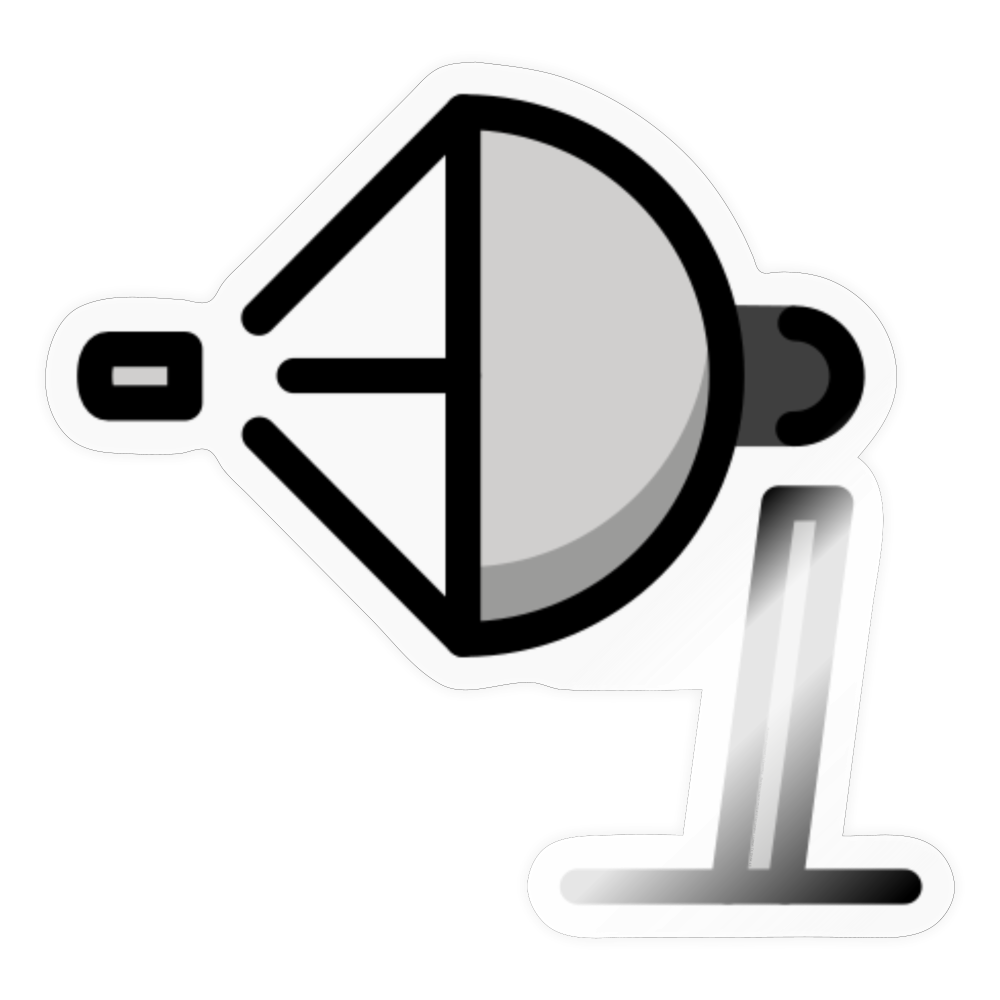 Satellite Antenna Moji Sticker - Emoji.Express - transparent glossy