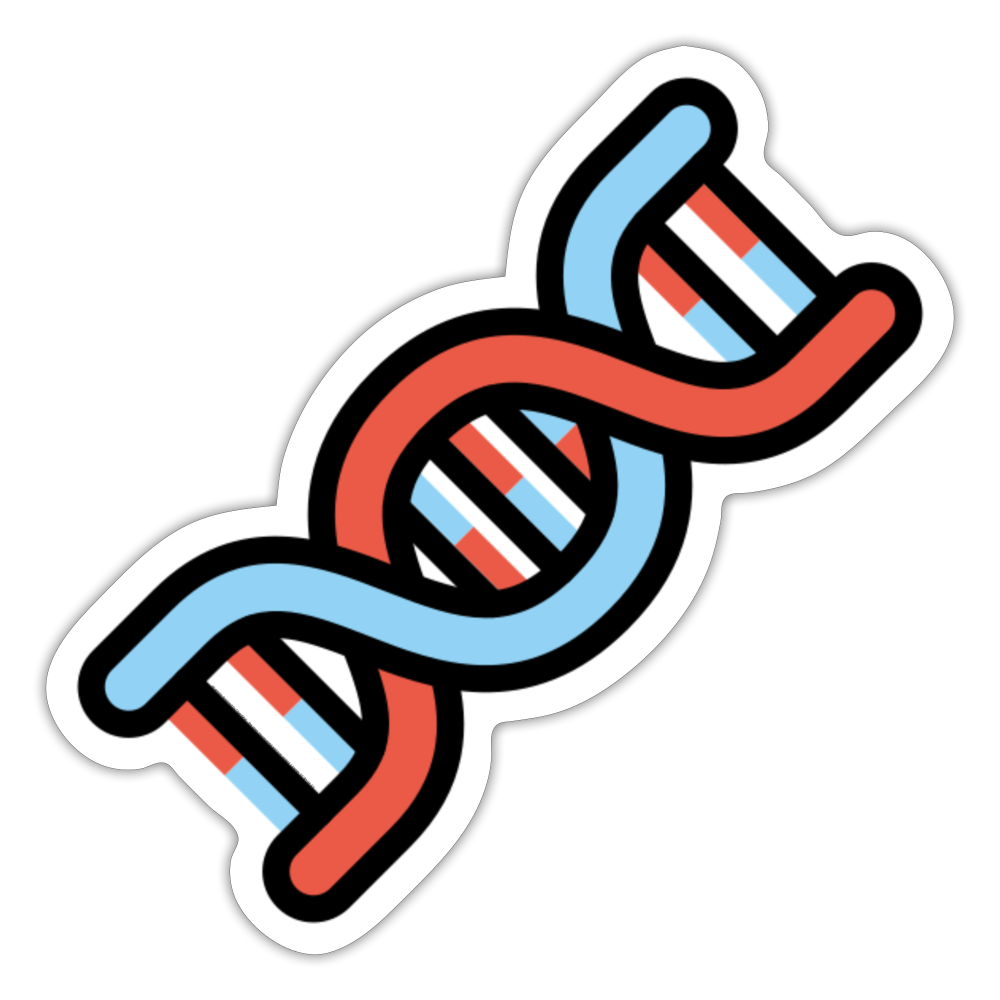 DNA Moji Sticker - Emoji.Express - white matte