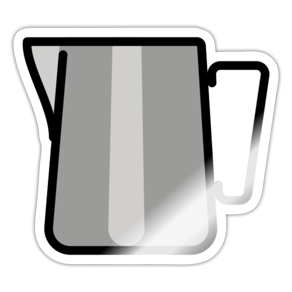 Milk Jug Moji Sticker - Emoji.Express - white glossy