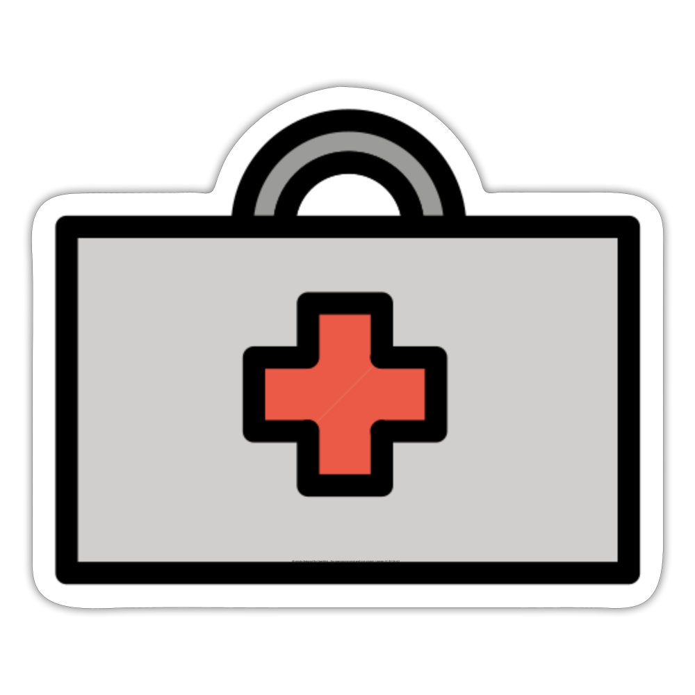 First Aid Kit Moji Sticker - Emoji.Express - white matte