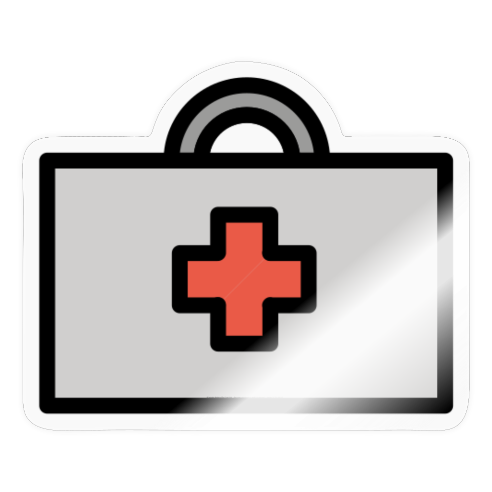 First Aid Kit Moji Sticker - Emoji.Express - transparent glossy
