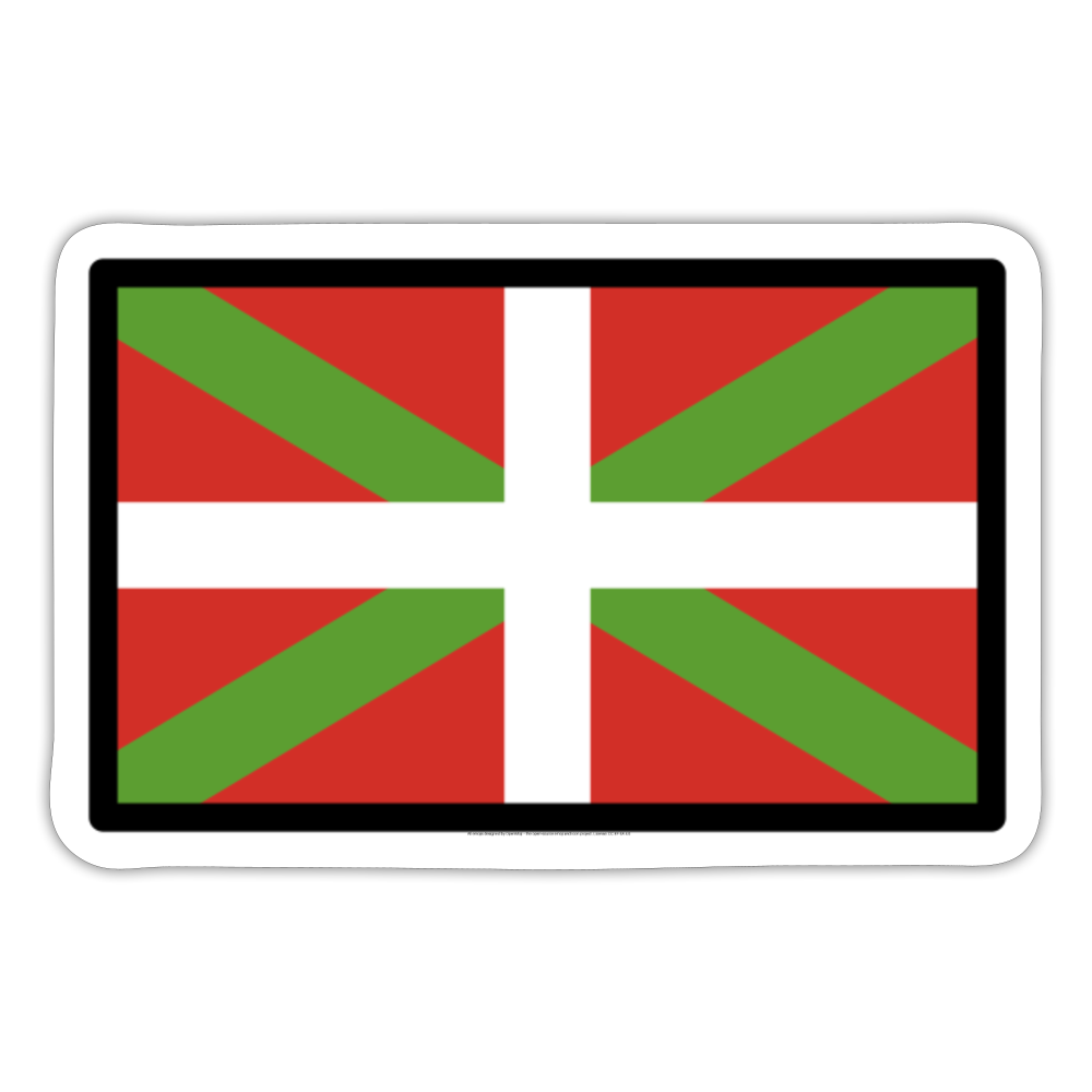 Basque Flag Moji Sticker - Emoji.Express - white matte