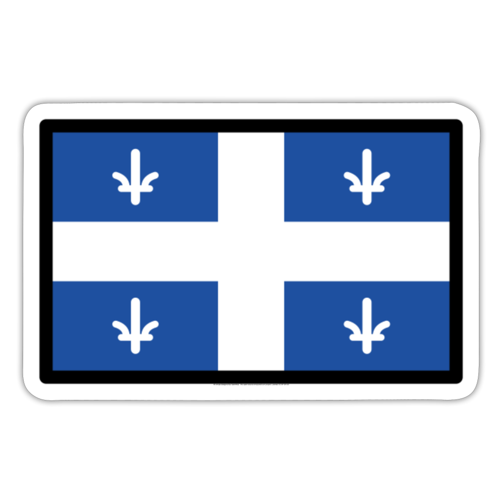 Quebec Flag Moji Sticker - Emoji.Express - white matte