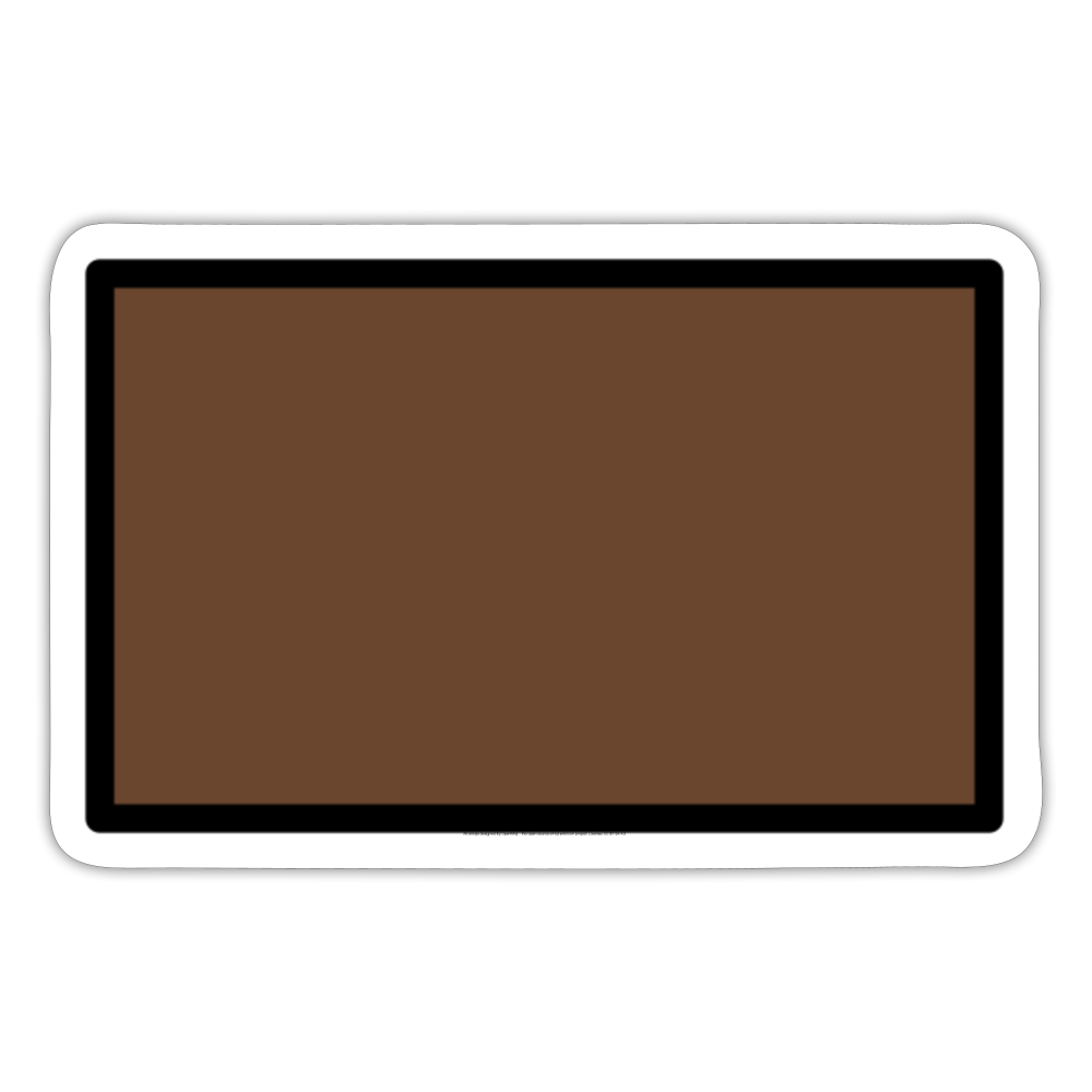 Deep Brown Flag Moji Sticker - Emoji.Express - white matte