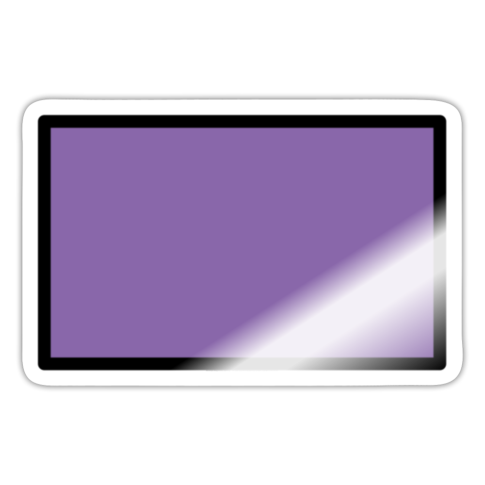 Deep Purple Flag Moji Sticker - Emoji.Express - white glossy