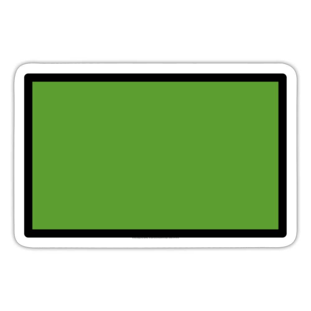 Deep Green Flag Moji Sticker - Emoji.Express - white matte