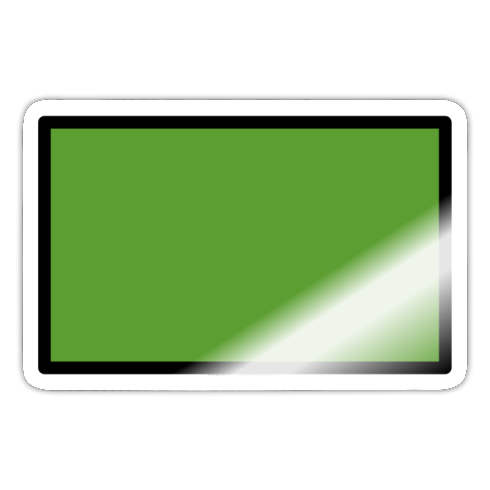 Deep Green Flag Moji Sticker - Emoji.Express - white glossy