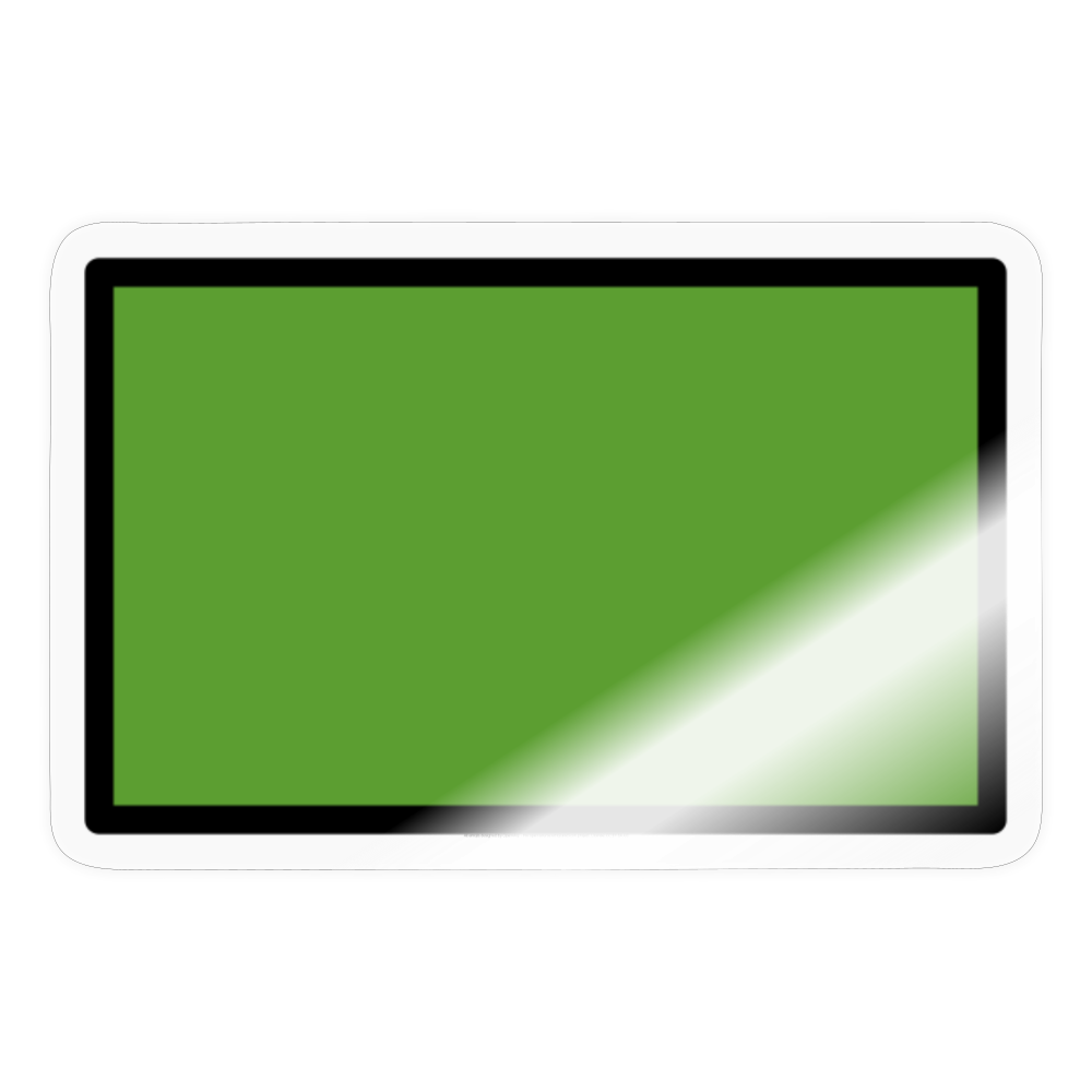 Deep Green Flag Moji Sticker - Emoji.Express - transparent glossy