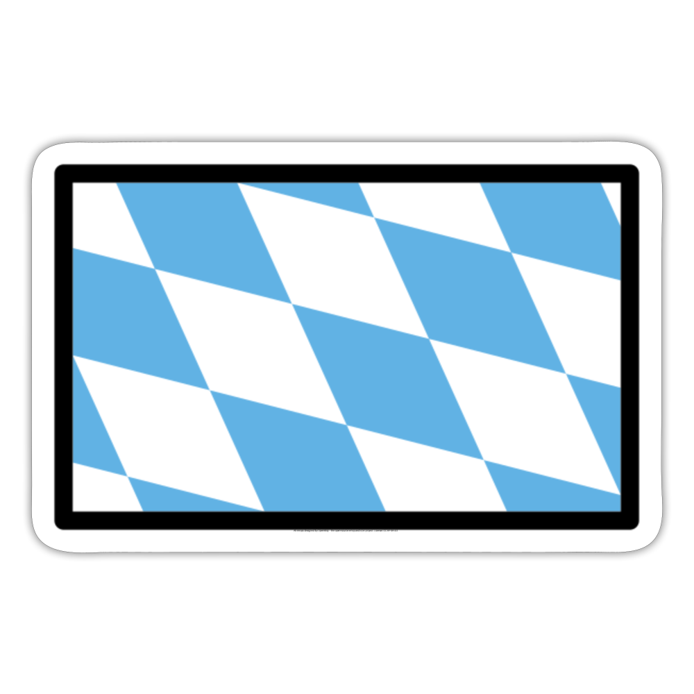 Bavaria Flag Moji Sticker - Emoji.Express - white matte