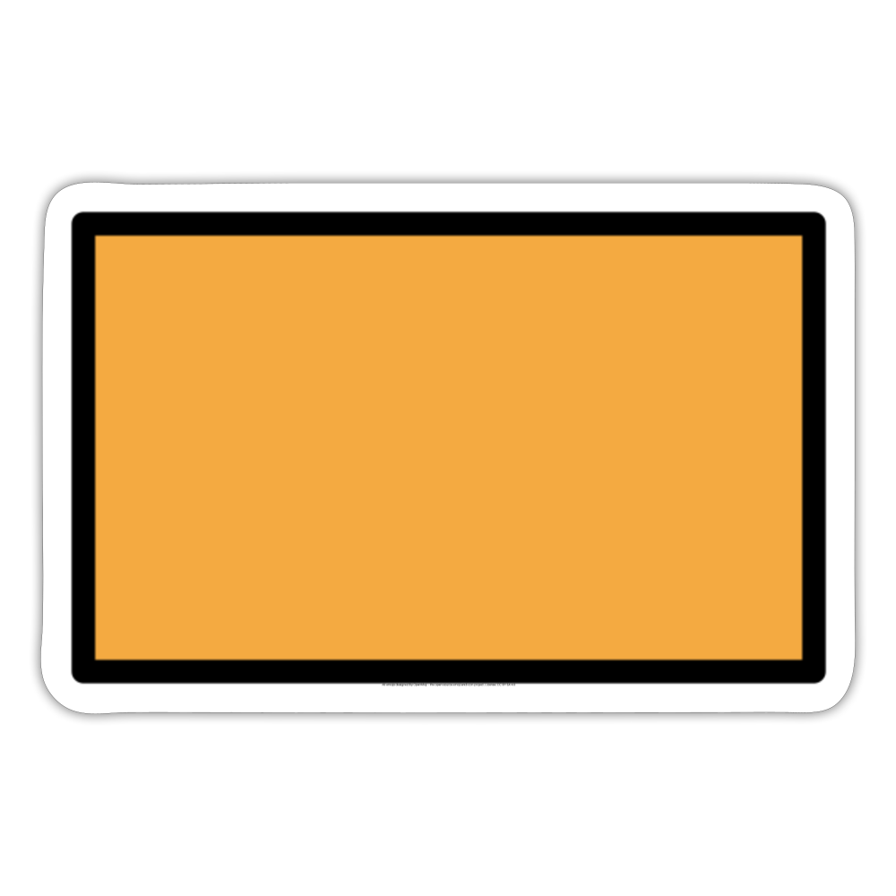 Deep Orange Flag Moji Sticker - Emoji.Express - white matte