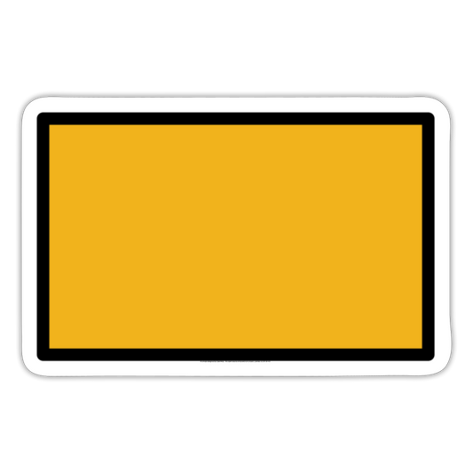 Deep Yellow Flag Moji Sticker - Emoji.Express - white matte