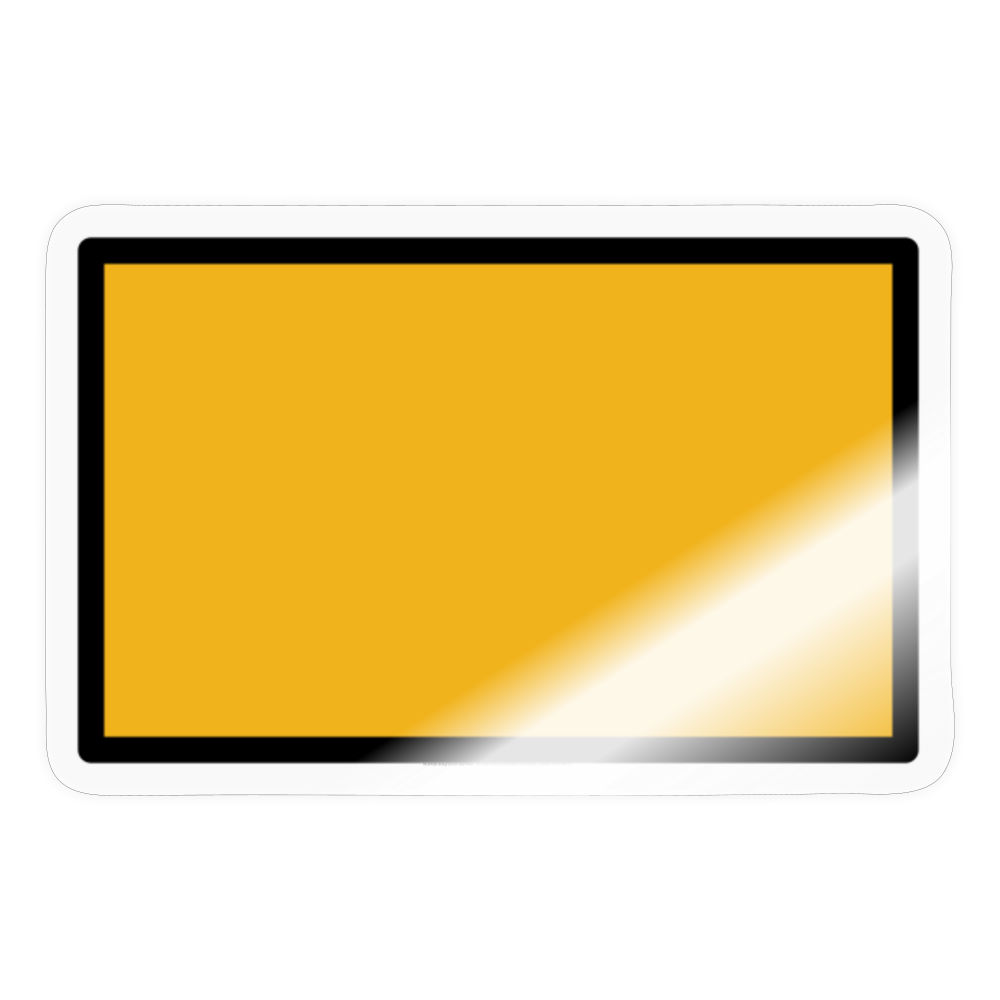 Deep Yellow Flag Moji Sticker - Emoji.Express - transparent glossy