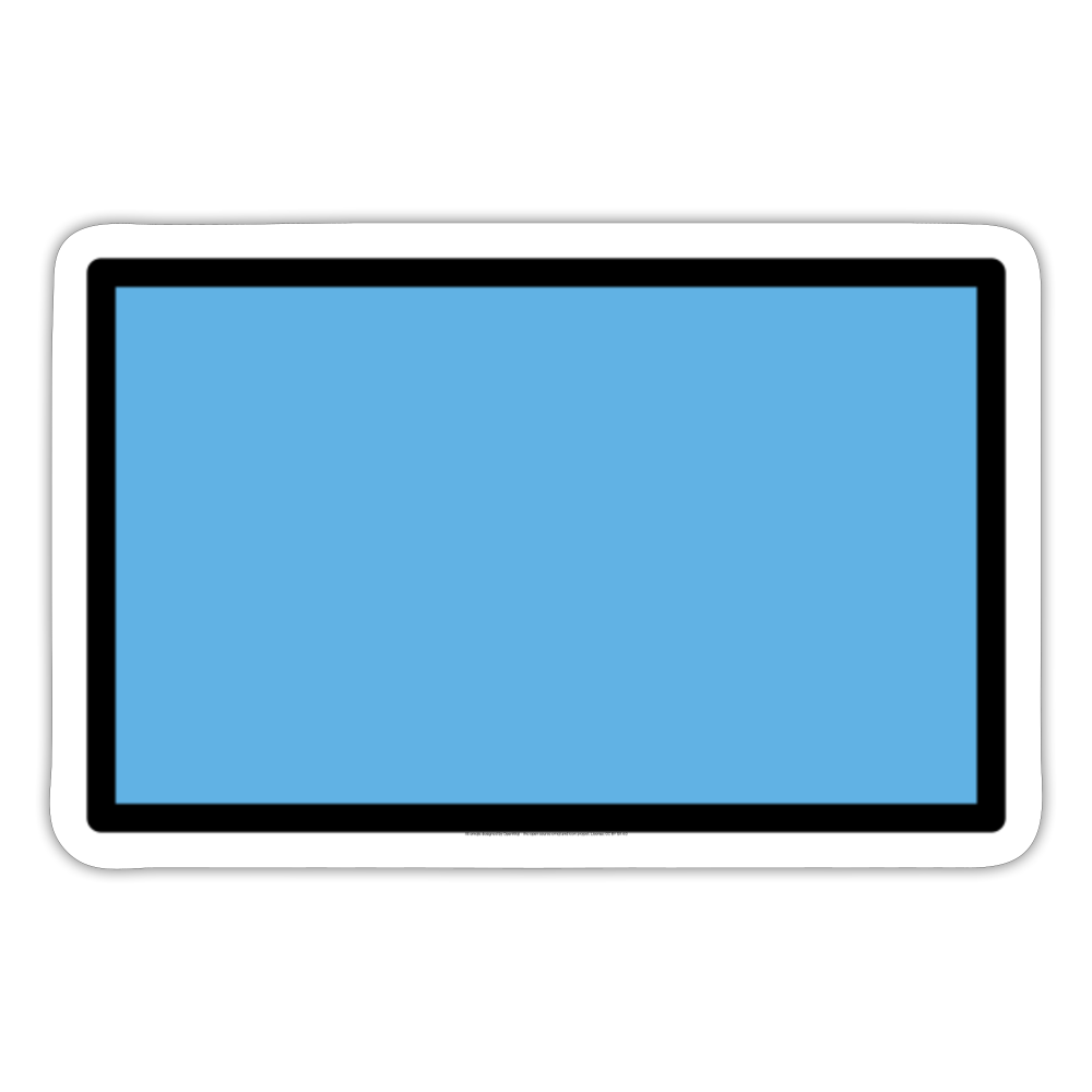 Deep Blue Flag Moji Sticker - Emoji.Express - white matte