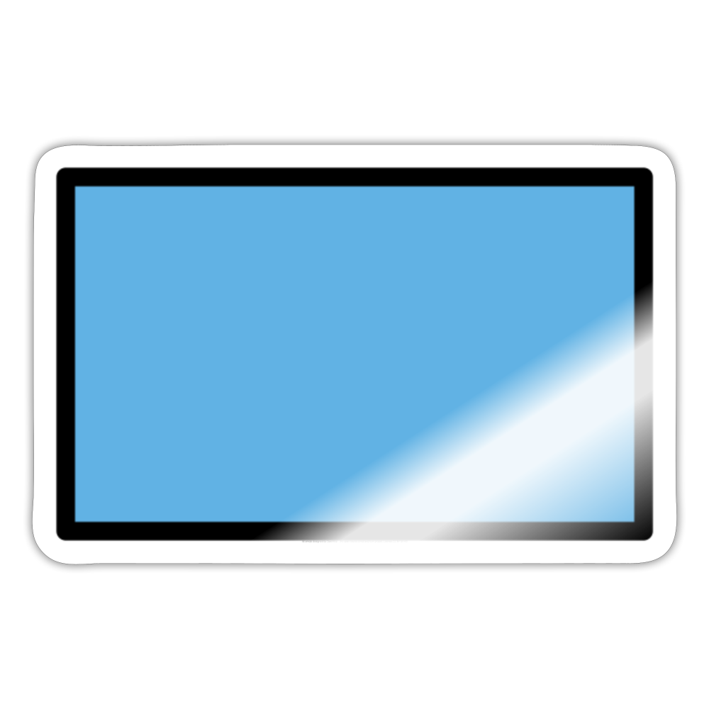Deep Blue Flag Moji Sticker - Emoji.Express - white glossy