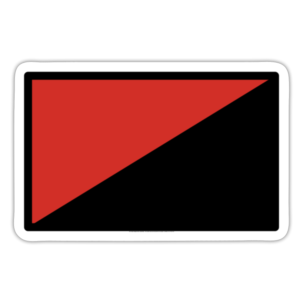 Red and Black Flag Moji Sticker - Emoji.Express - white matte