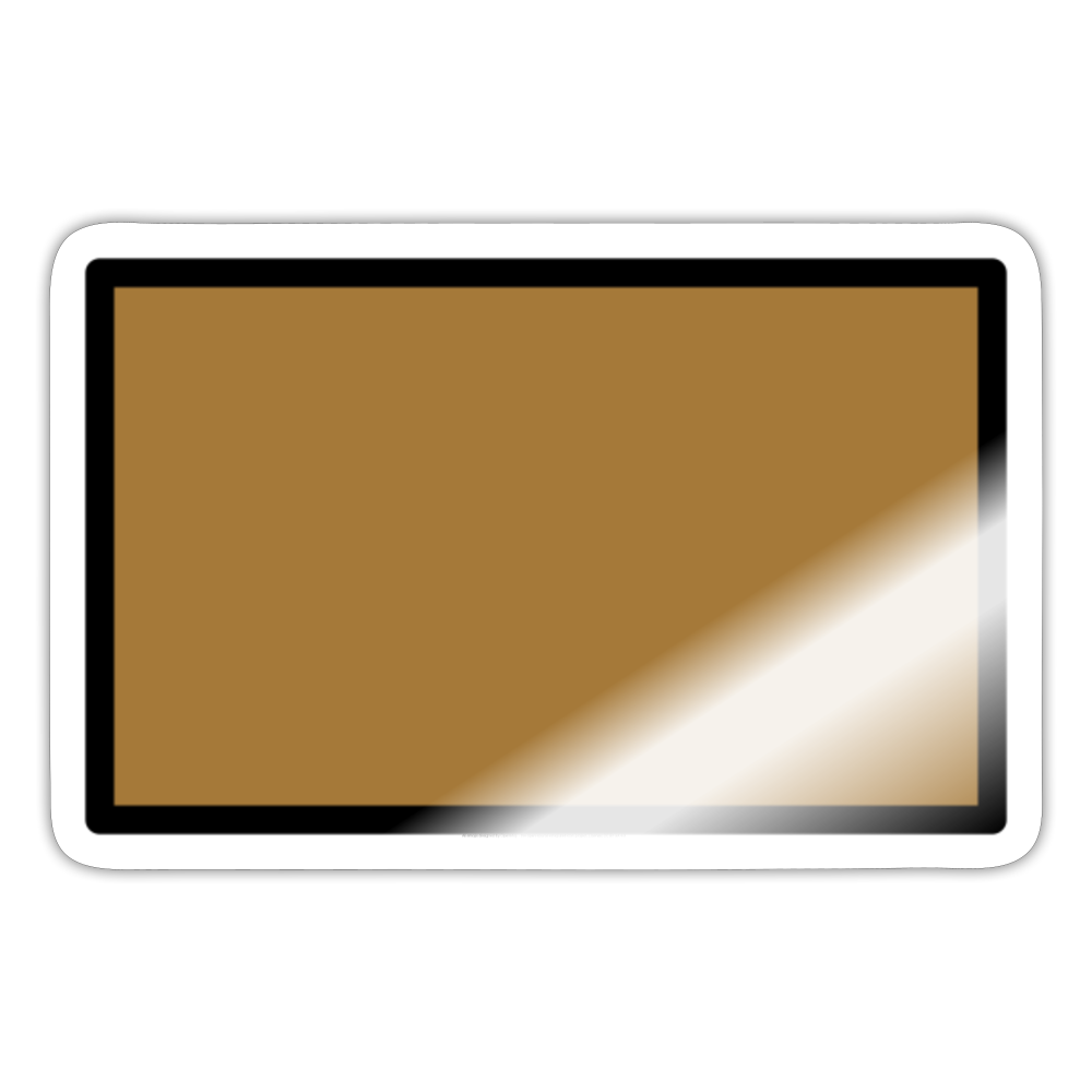Brown Flag Moji Sticker - Emoji.Express - white glossy