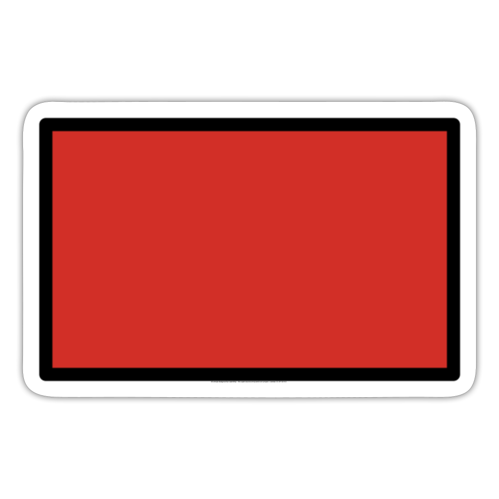 Deep Red Flag Moji Sticker - Emoji.Express - white matte