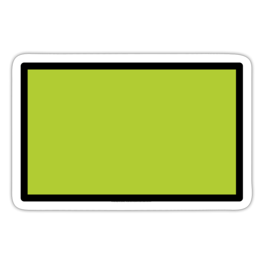 Green Flag Moji Sticker - Emoji.Express - white matte