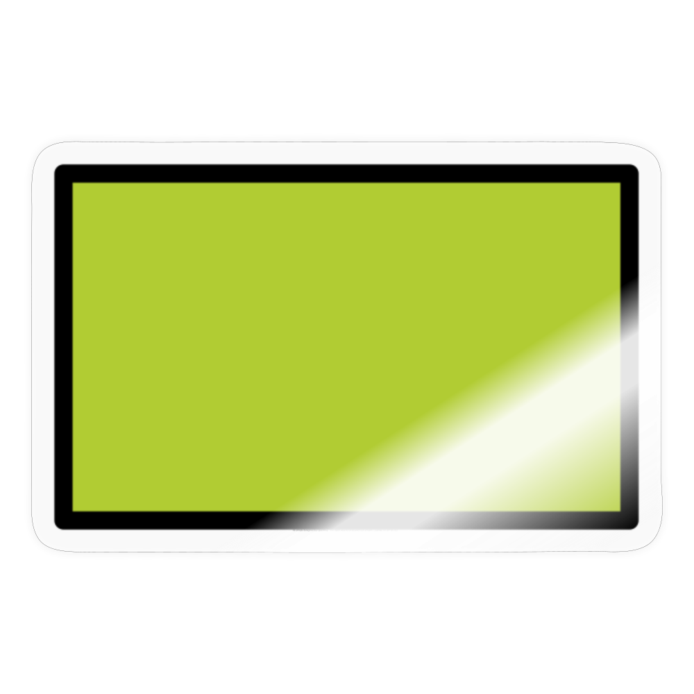 Green Flag Moji Sticker - Emoji.Express - transparent glossy