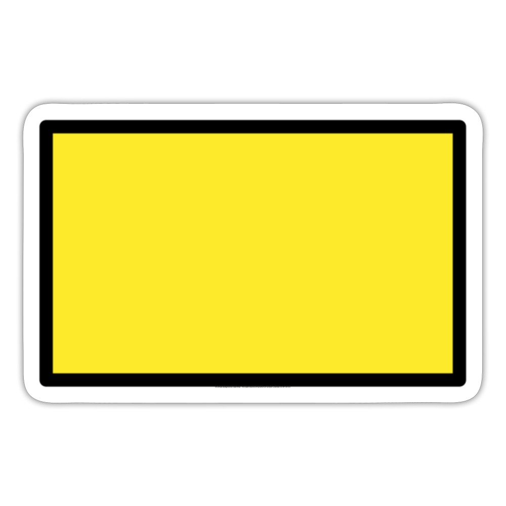 Yellow Flag Moji Sticker - Emoji.Express - white matte