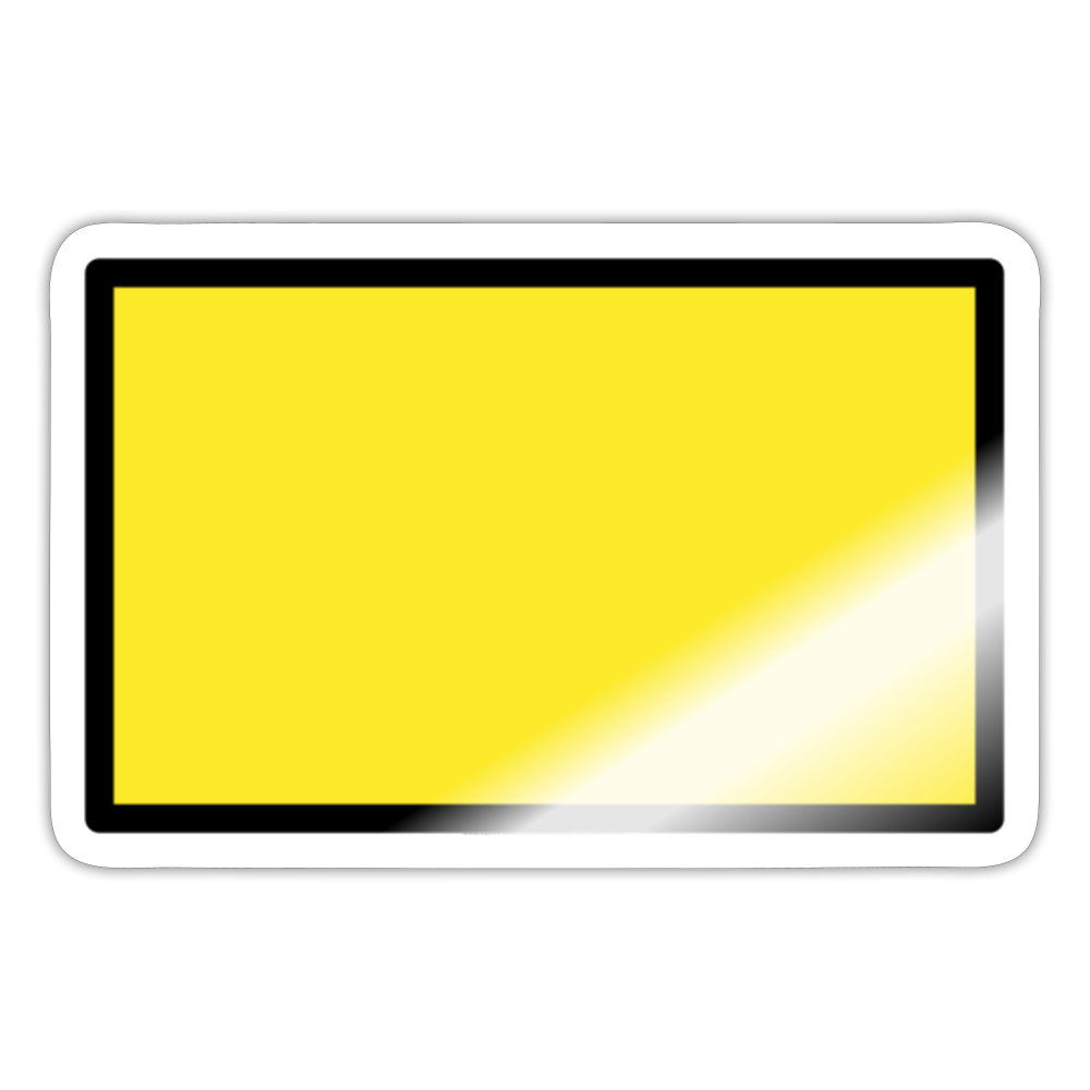 Yellow Flag Moji Sticker - Emoji.Express - white glossy