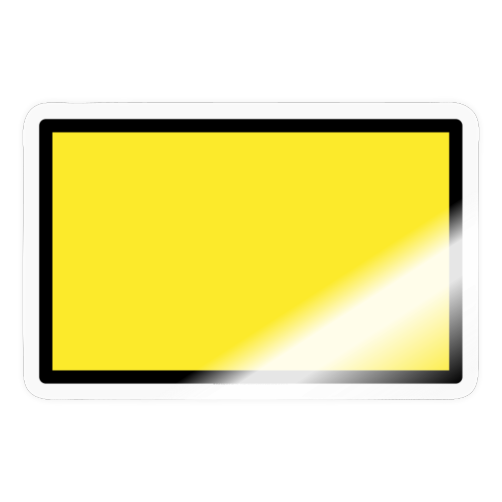Yellow Flag Moji Sticker - Emoji.Express - transparent glossy