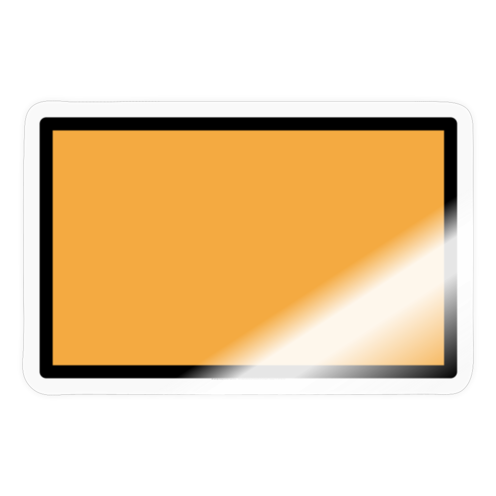 Orange Flag Moji Sticker - Emoji.Express - transparent glossy