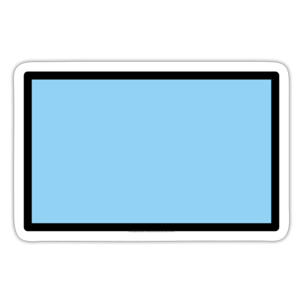 Blue Flag Moji Sticker - Emoji.Express - white matte