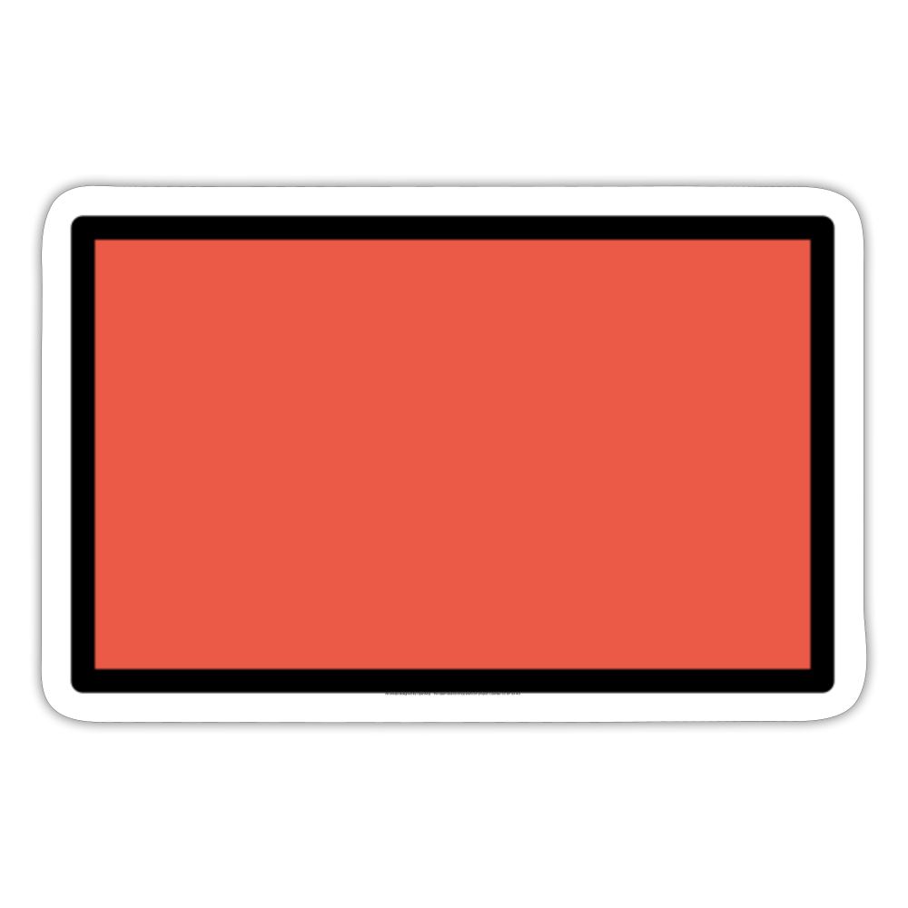Red Flag Moji Sticker - Emoji.Express - white matte
