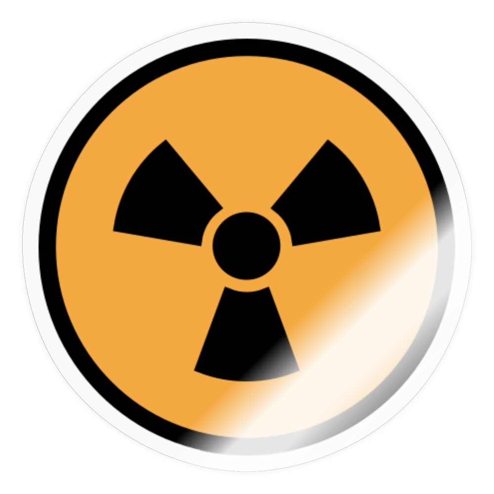 Radioactive Moji Sticker - Emoji.Express - transparent glossy