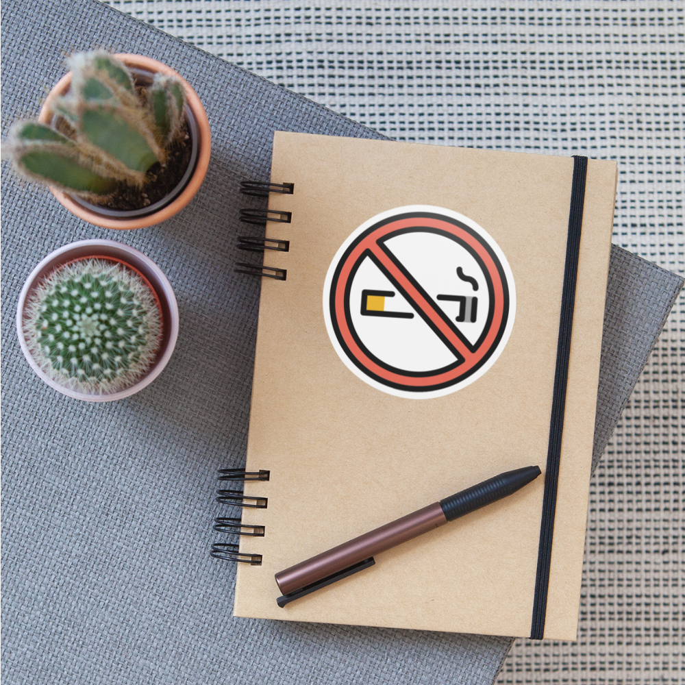 No Smoking Moji Sticker - Emoji.Express - white matte