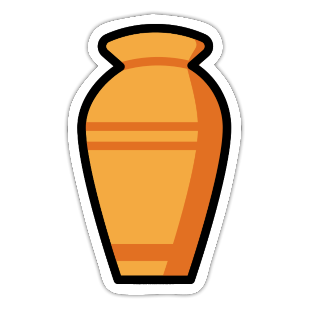 Funeral Urn Moji Sticker - Emoji.Express - white matte