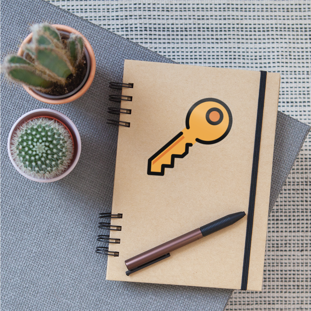 Key Moji Sticker - Emoji.Express - transparent glossy