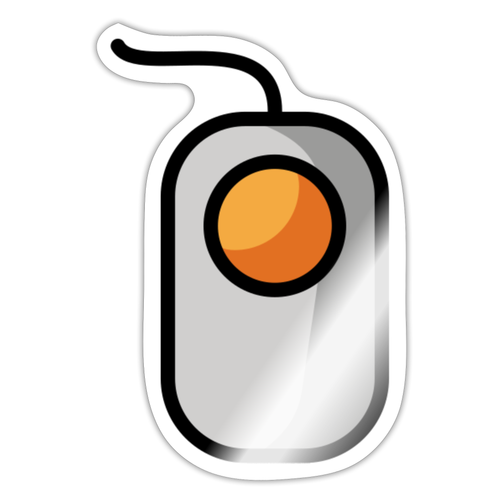Trackball Moji Sticker - Emoji.Express - white glossy