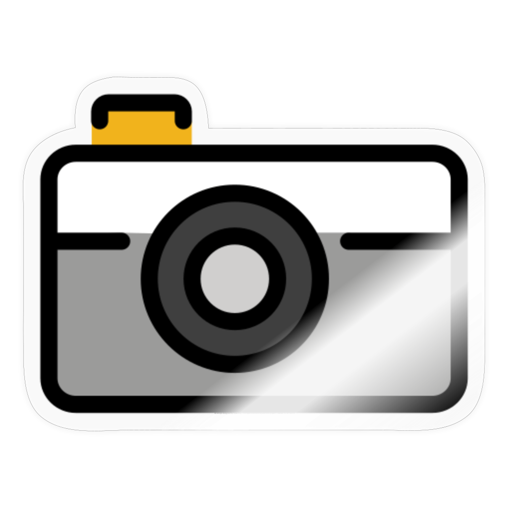 Camera Moji Sticker - Emoji.Express - transparent glossy