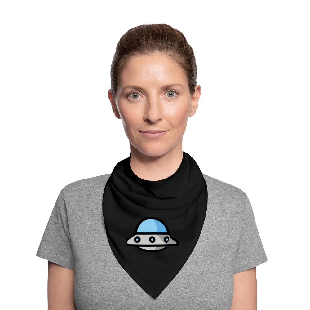 Flying Saucer Moji Bandana - Emoji.Express - black