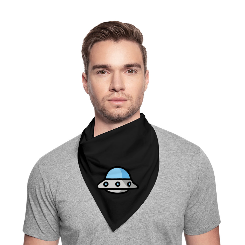 Flying Saucer Moji Bandana - Emoji.Express - black