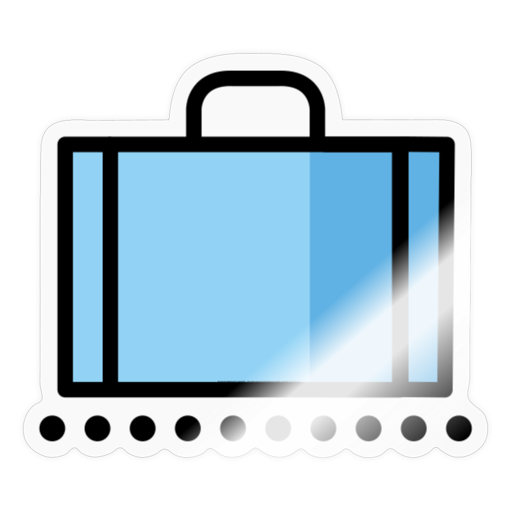 Baggage Claim Moji Sticker - Emoji.Express - transparent glossy